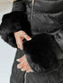 Damen Steppjacke | Warm Elegant mit Abnehmbarer Kapuze